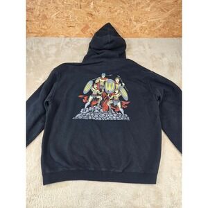 SWEET TEA Black Hoodie Men's 2XL Graphic Print Front Pocket Hooded Sweatshirt